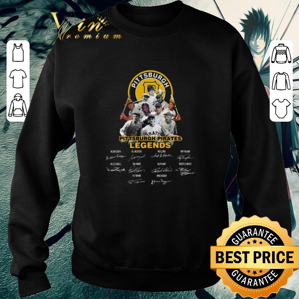 Awesome Pittsburgh Pirates logo legends signatures shirt