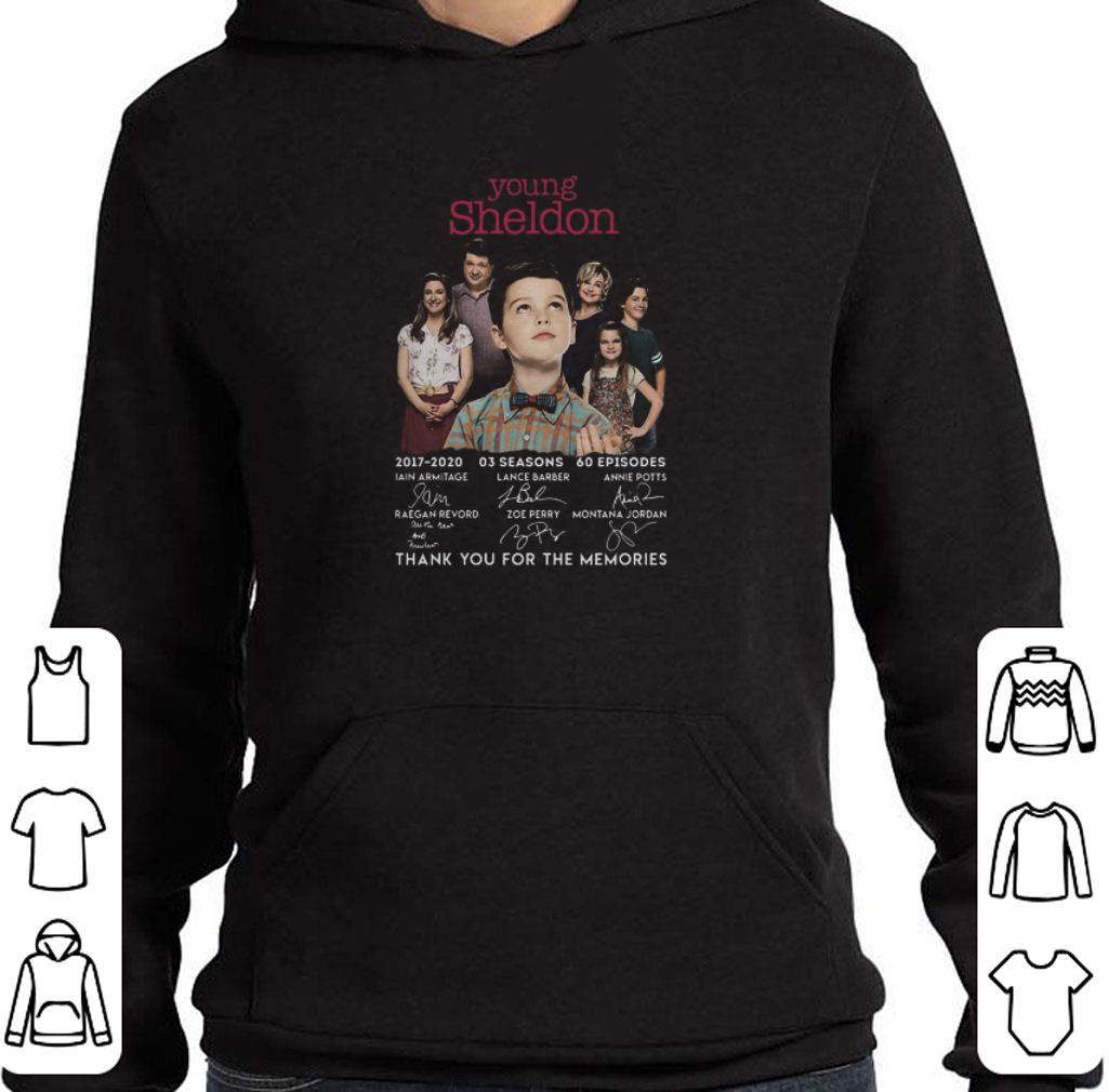 Awesome Young Sheldon 2017 2020 signatures thank you for the memories shirt 6 Awesome Young Sheldon 2017 2020 signatures thank you for the memories shirt