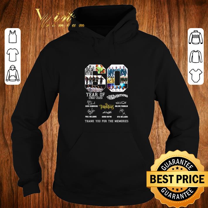 Funny 60 Year of The Temptations 1960-2020 thank you for the memories shirt