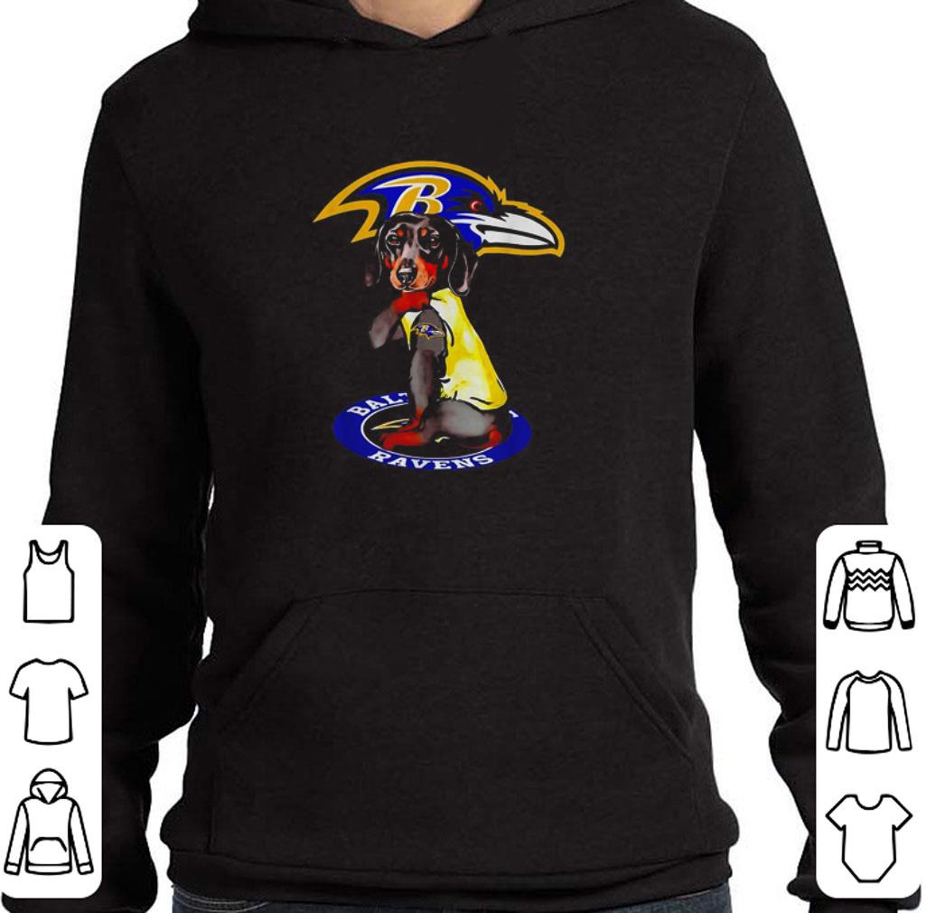 Funny Dachshund tattoo Baltimore Ravens Logo shirt 6 Funny Dachshund tattoo Baltimore Ravens Logo shirt