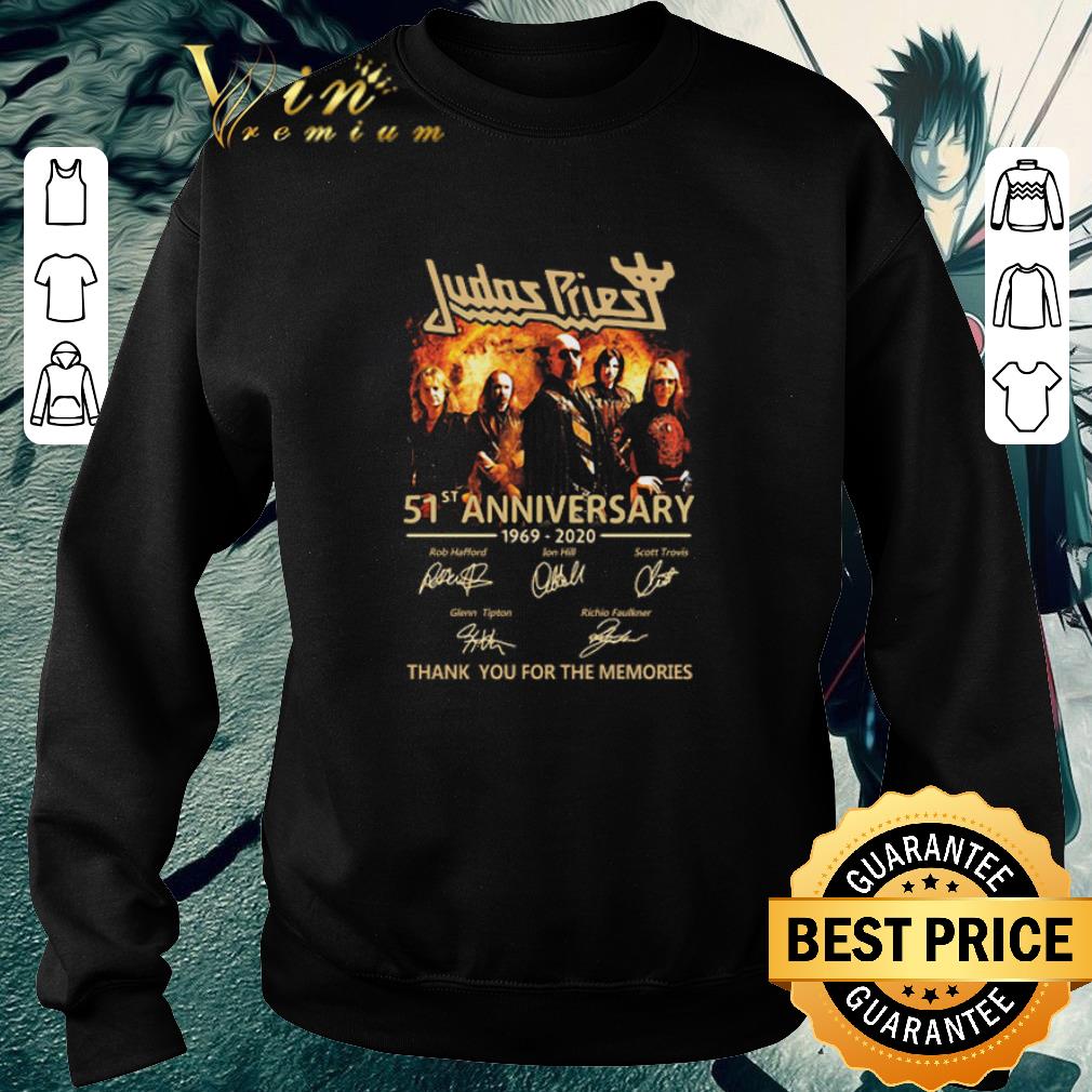 Funny Judas Priest 51st anniversary 1969-2020 signatures shirt