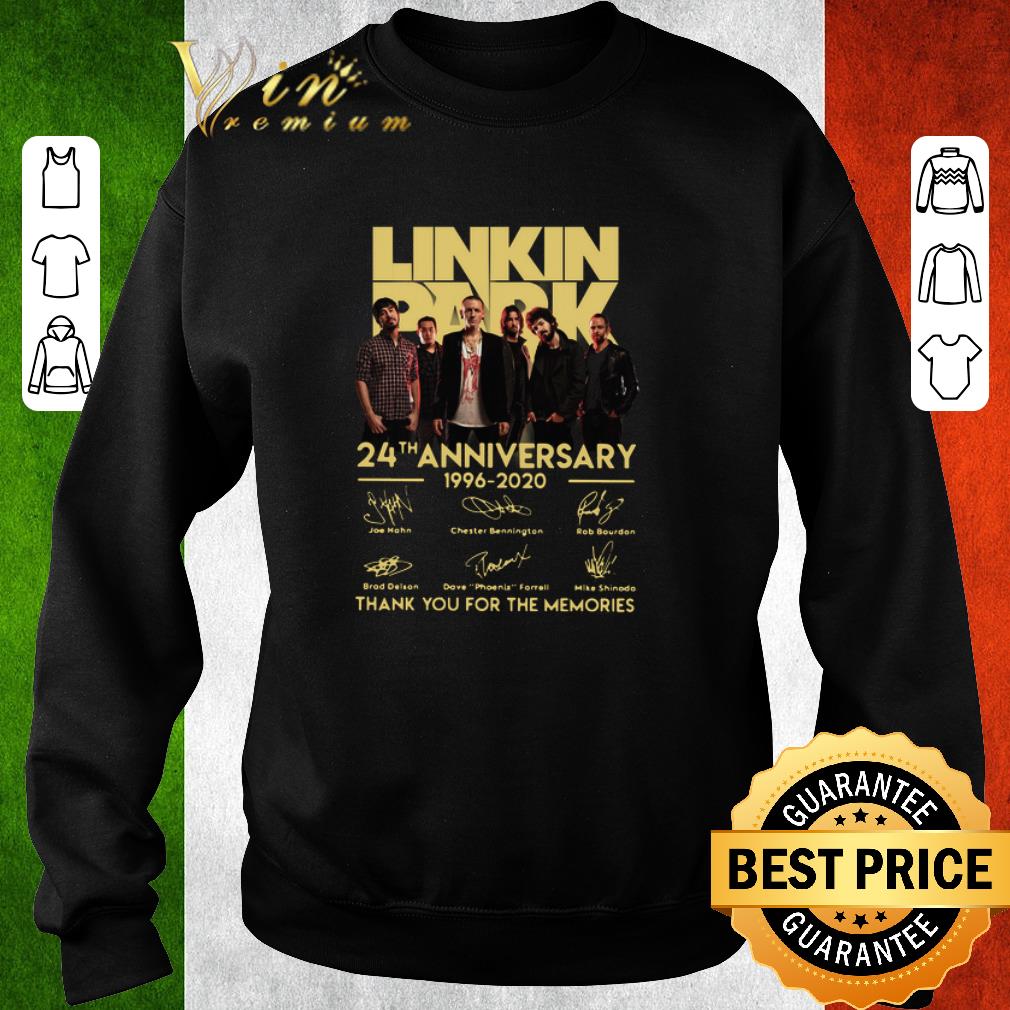 Funny Linkin Park 24th anniversary 1996-2020 thank you for the memories shirt