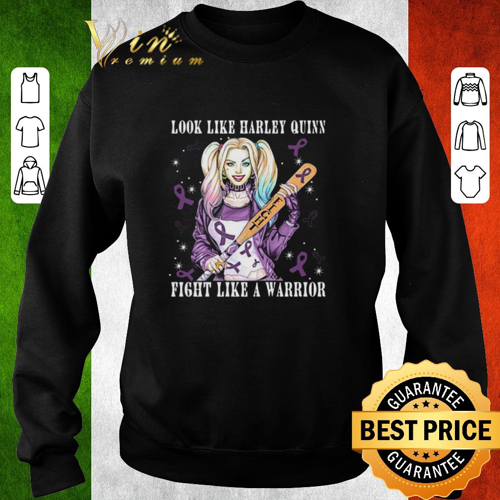 Funny Look Like Harley Quinn Fight Like A Warrior Pancreatic Cancer shirt 6 Funny Look Like Harley Quinn Fight Like A Warrior Pancreatic Cancer shirt