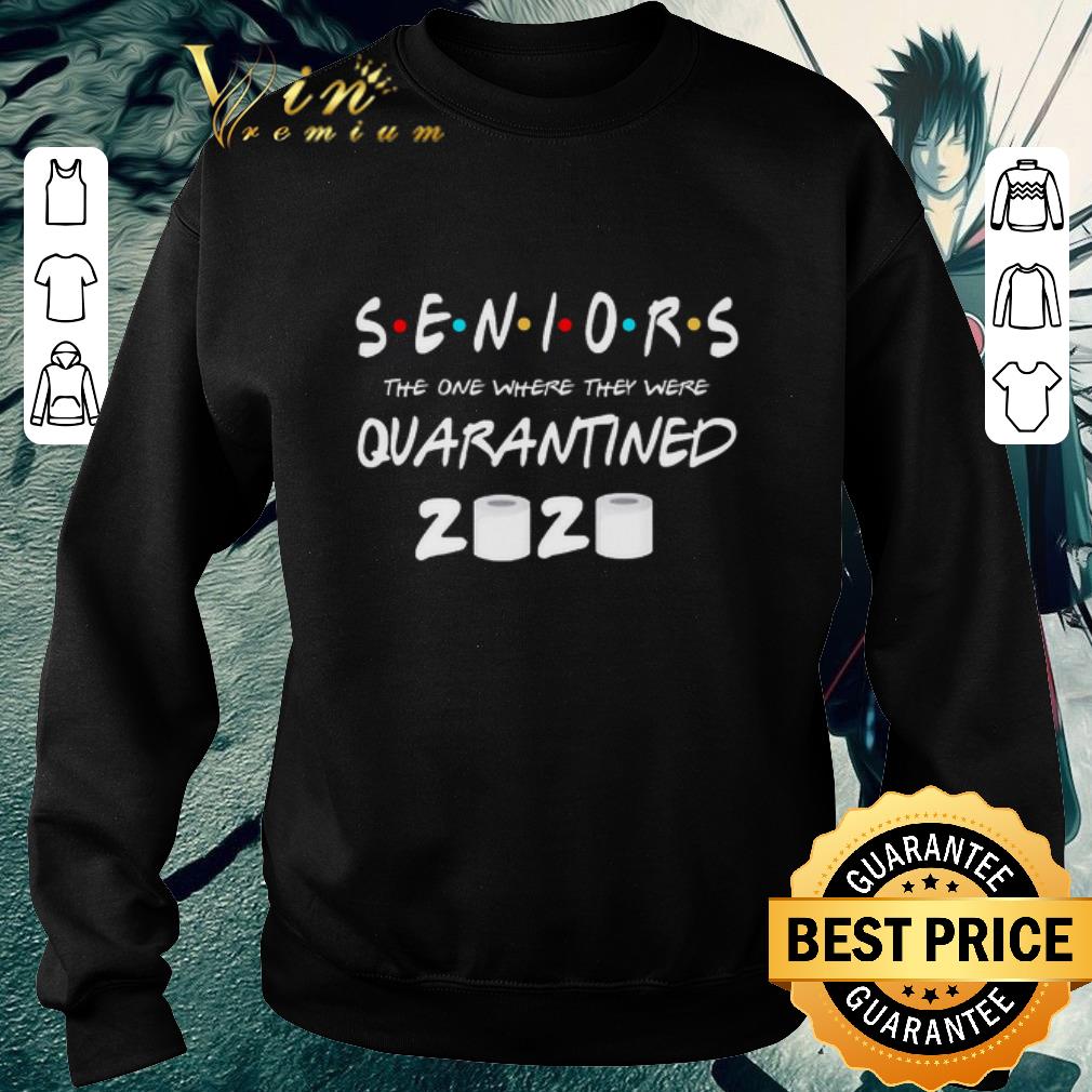 Funny Seniors 2020 Quarantined Graduation Class Funny Quarantine 2020 shirt