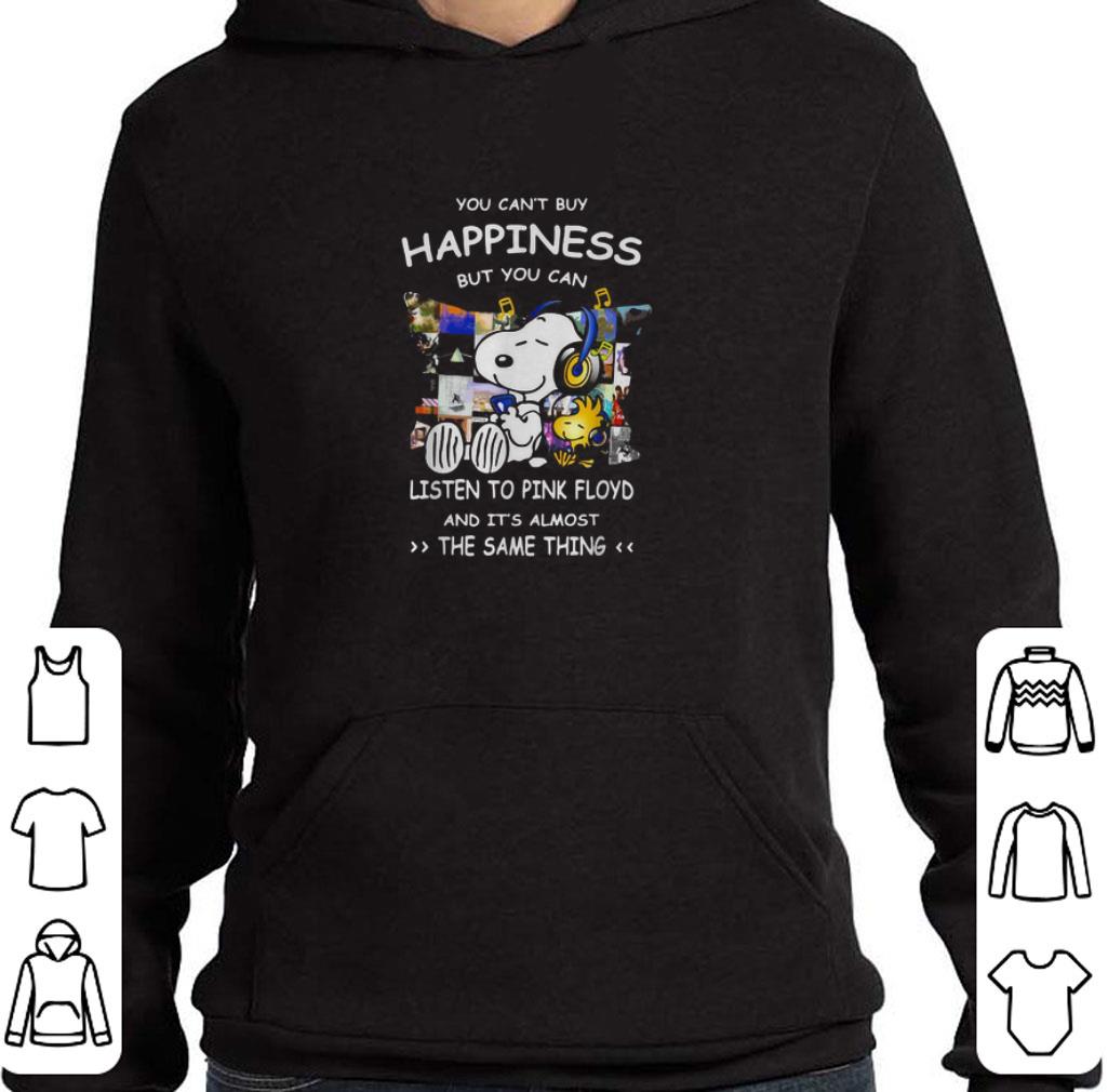Funny Snoopy you can’t buy happiness but you can listen to Pink Floyd shirt