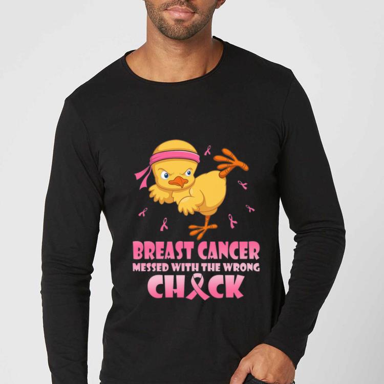 Great Karate Chick Breast Cancer Messed With The Wrong Chick shirt