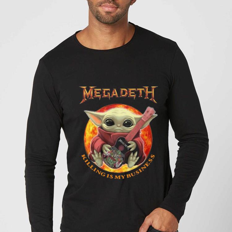 Great Star Wars Baby Yoda Hug Guitar Megadeth Killing Is My Business shirt