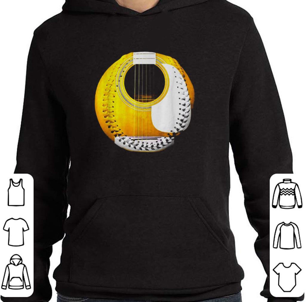 Hot Acoustic Electric Guitars yellow baseball shirt