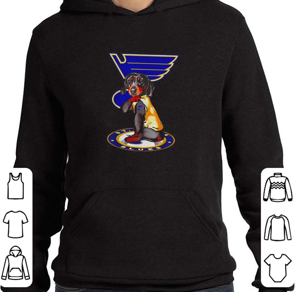 Hot Dachshund tattoo St. Louis Blues Logo shirt