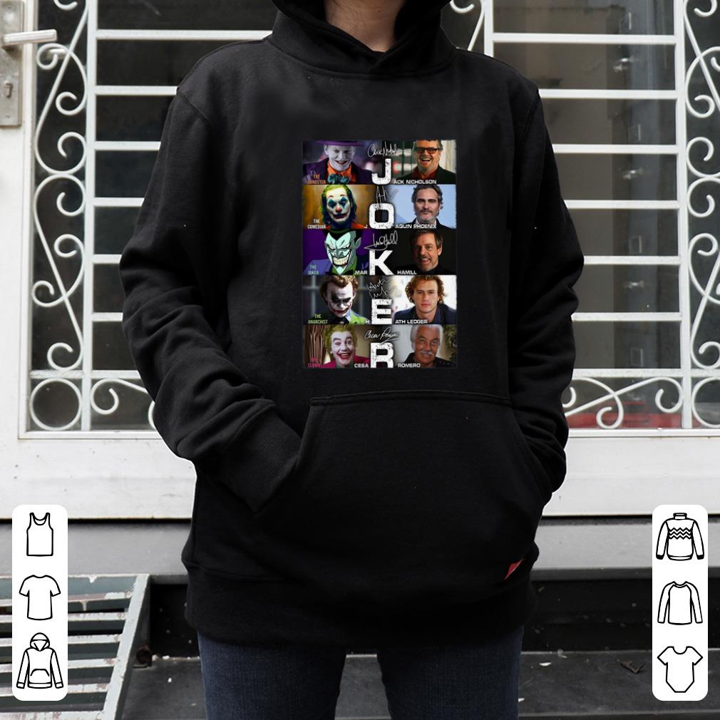 Hot Joker The Gangster Jack Nicholson The Comedian Joaquin Phoenix signature shirt