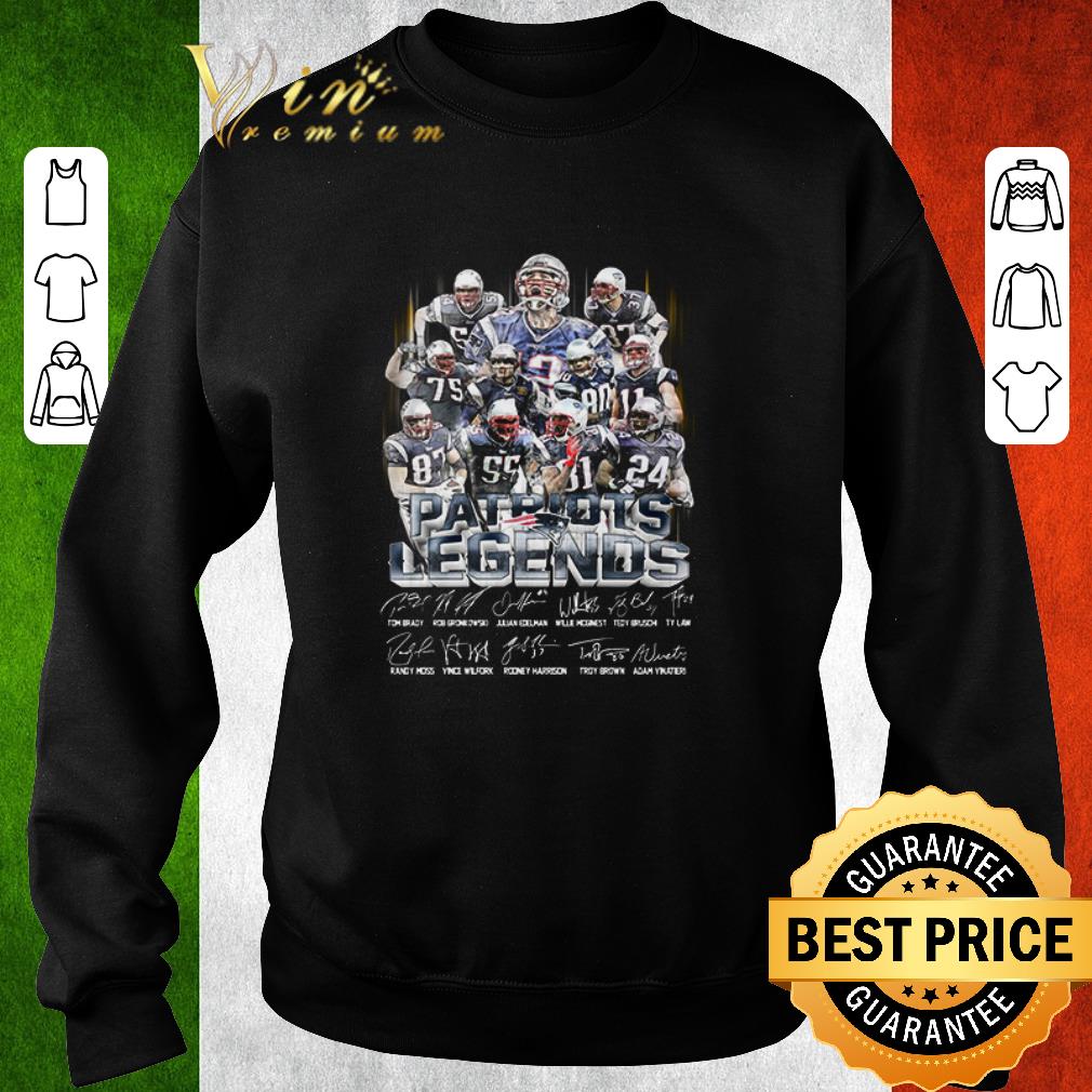 Hot Patriots Legends team players signatures shirt