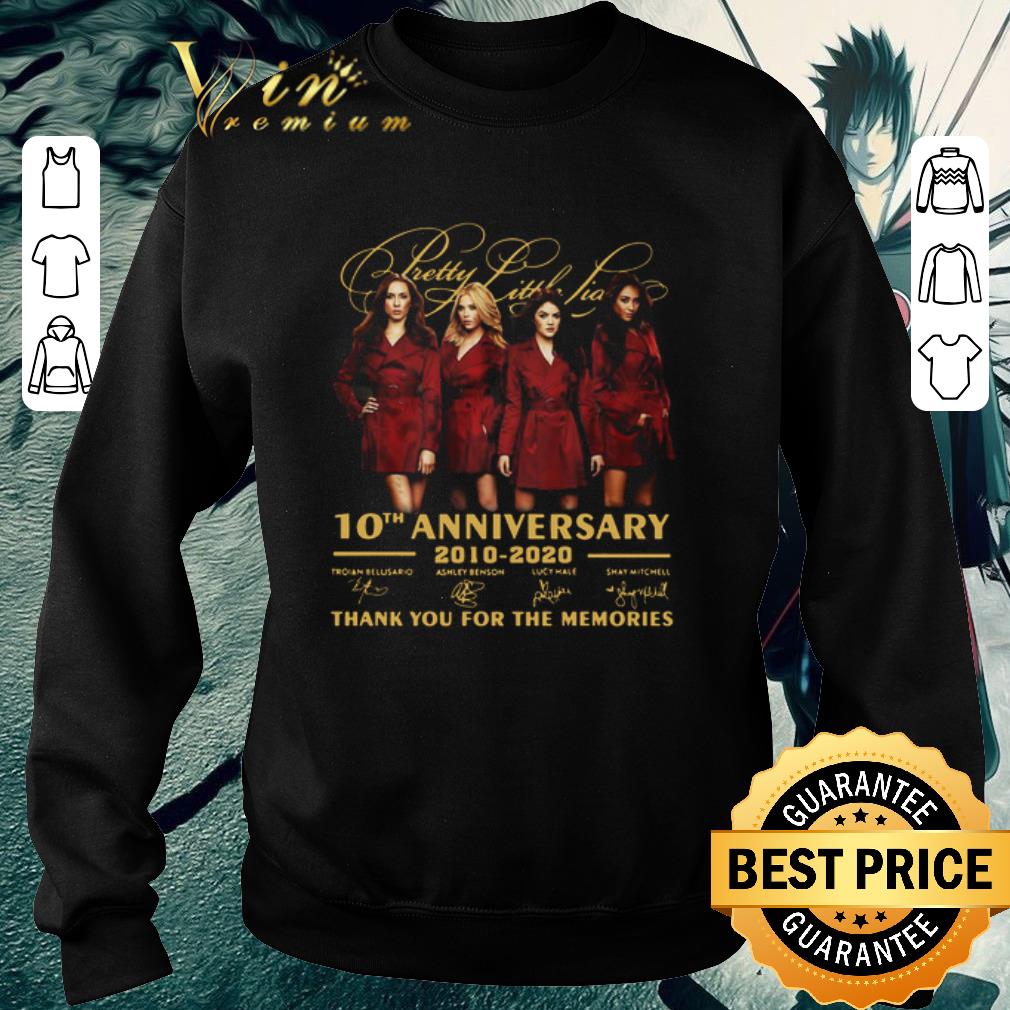Hot Pretty Little Liars 10th Anniversary 2010 2020 Signatures shirt 6 Hot Pretty Little Liars 10th Anniversary 2010 2020 Signatures shirt