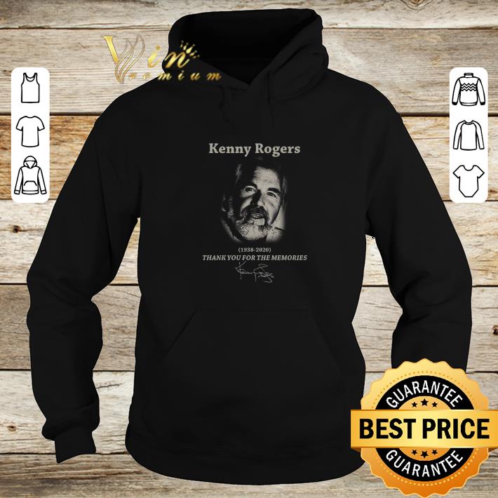 Kenny Rogers 1938-2020 Thank You For The Memories Signature shirt