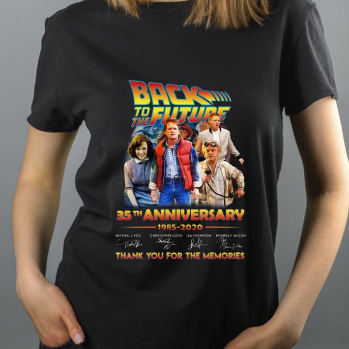 Nice 35th anniversary of Back To The Future 1985 2020 thank you for the memories signatures shirt