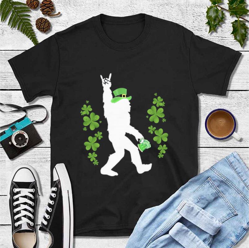 Nice Bigfoot Beer Rock And Roll St.Patrick’s Day shirt