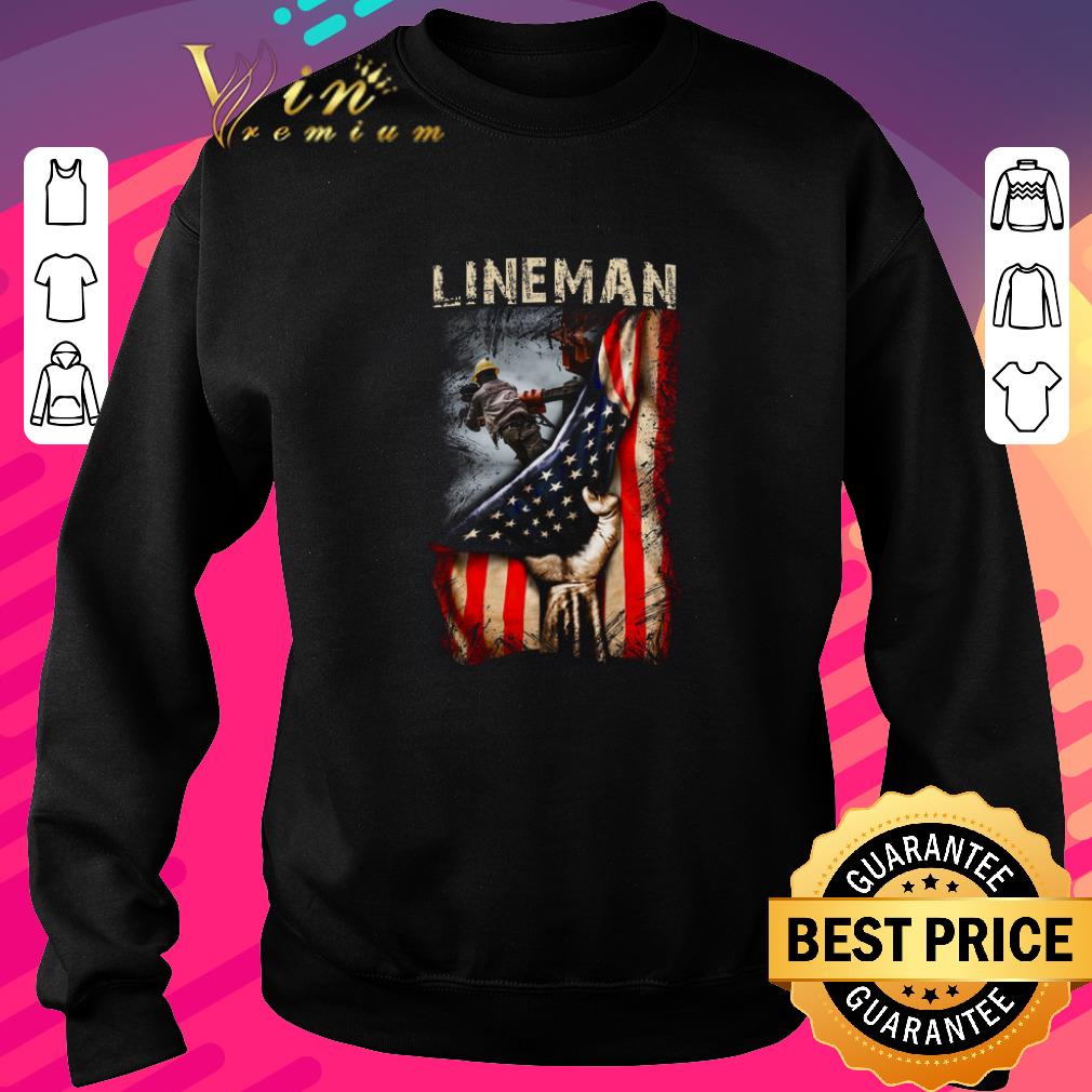 Official Lineman American Flag shirt