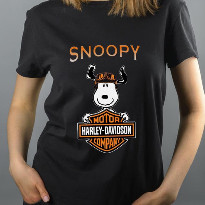 Official Snoopy Motor Harley Davidson shirt