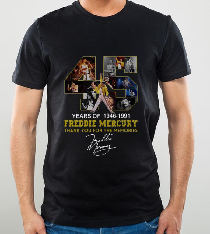 Original 45 Years Of Freddie Mercury 1964 – 1991 Signature shirt