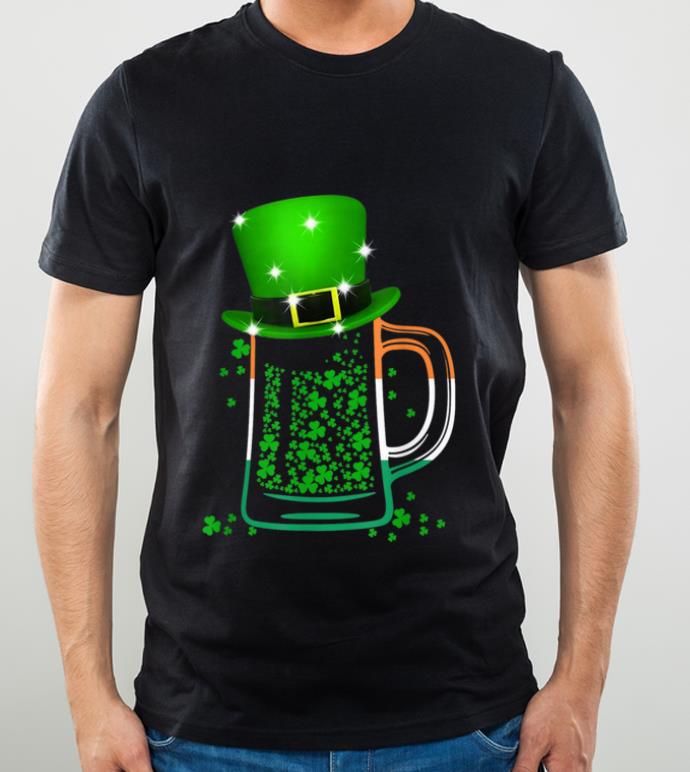 Original Happy St Patrick's Day Shamrock Beer Glass Costume Men Women shirt