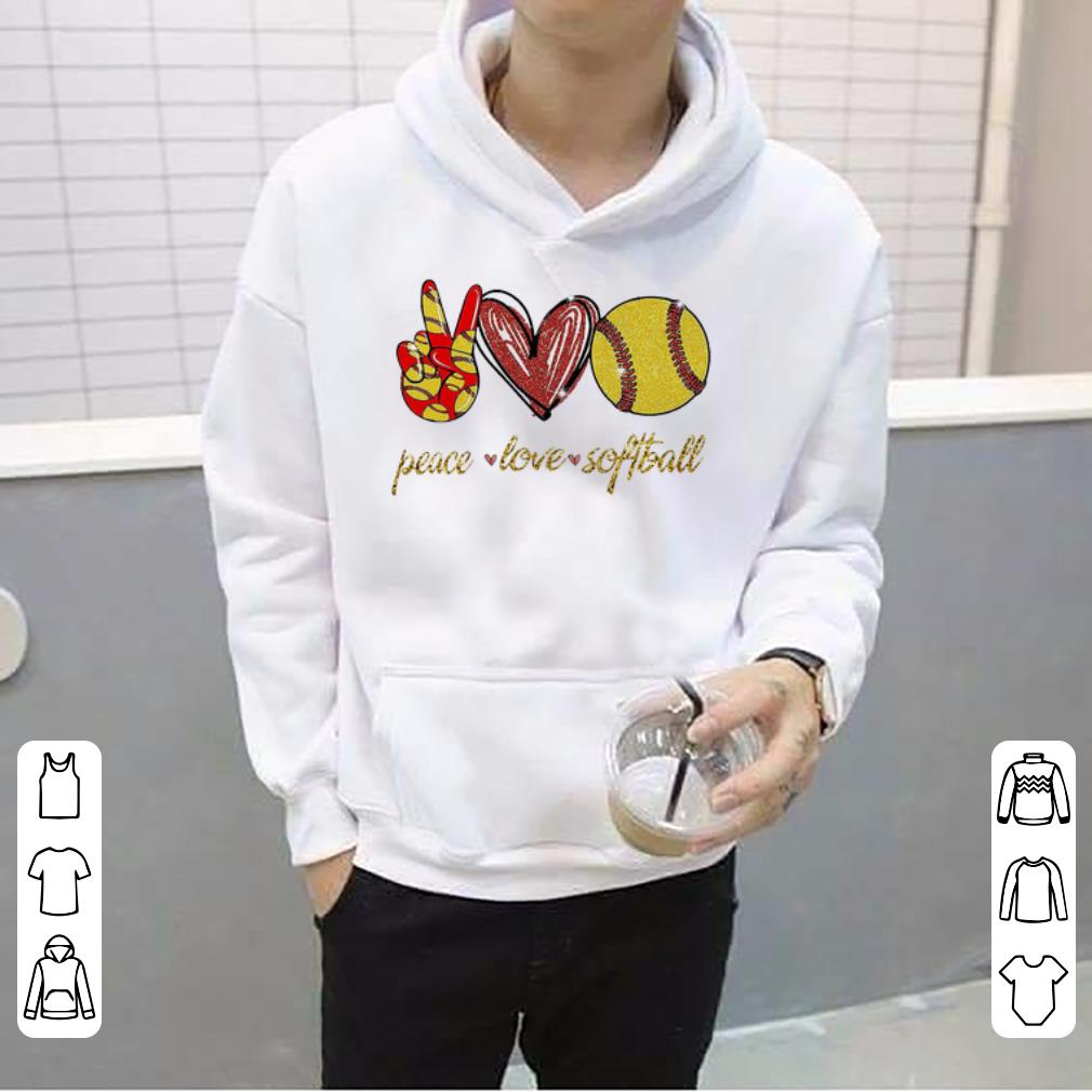 Original Peace Love Softball shirt
