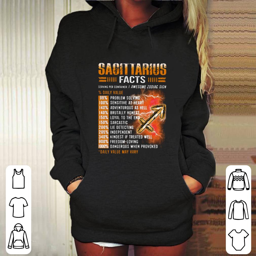 Original Sagittarius Facts Awesome Zodiac Sign shirt