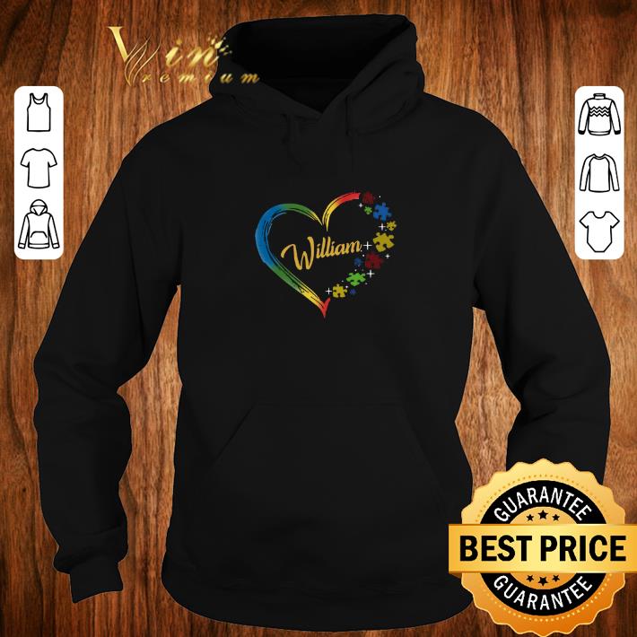 Original William Autism awareness puzzle heart shirt 6 Original William Autism awareness puzzle heart shirt