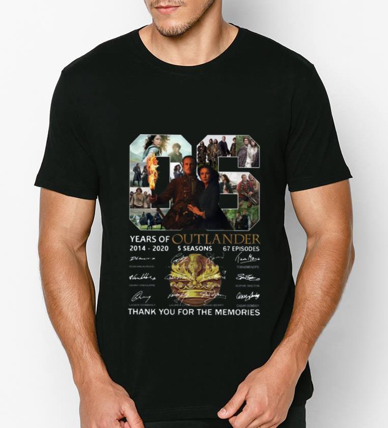 Premium 06 Years Of Outlander 2014 -2020 Signatures shirt