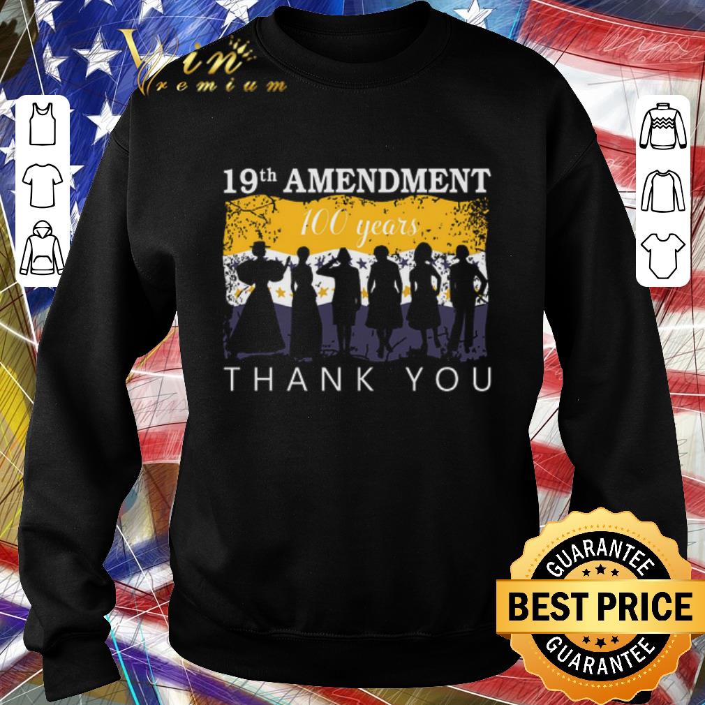 Premium 19th Amendment 100 years thank you 1920 Victory flag shirt