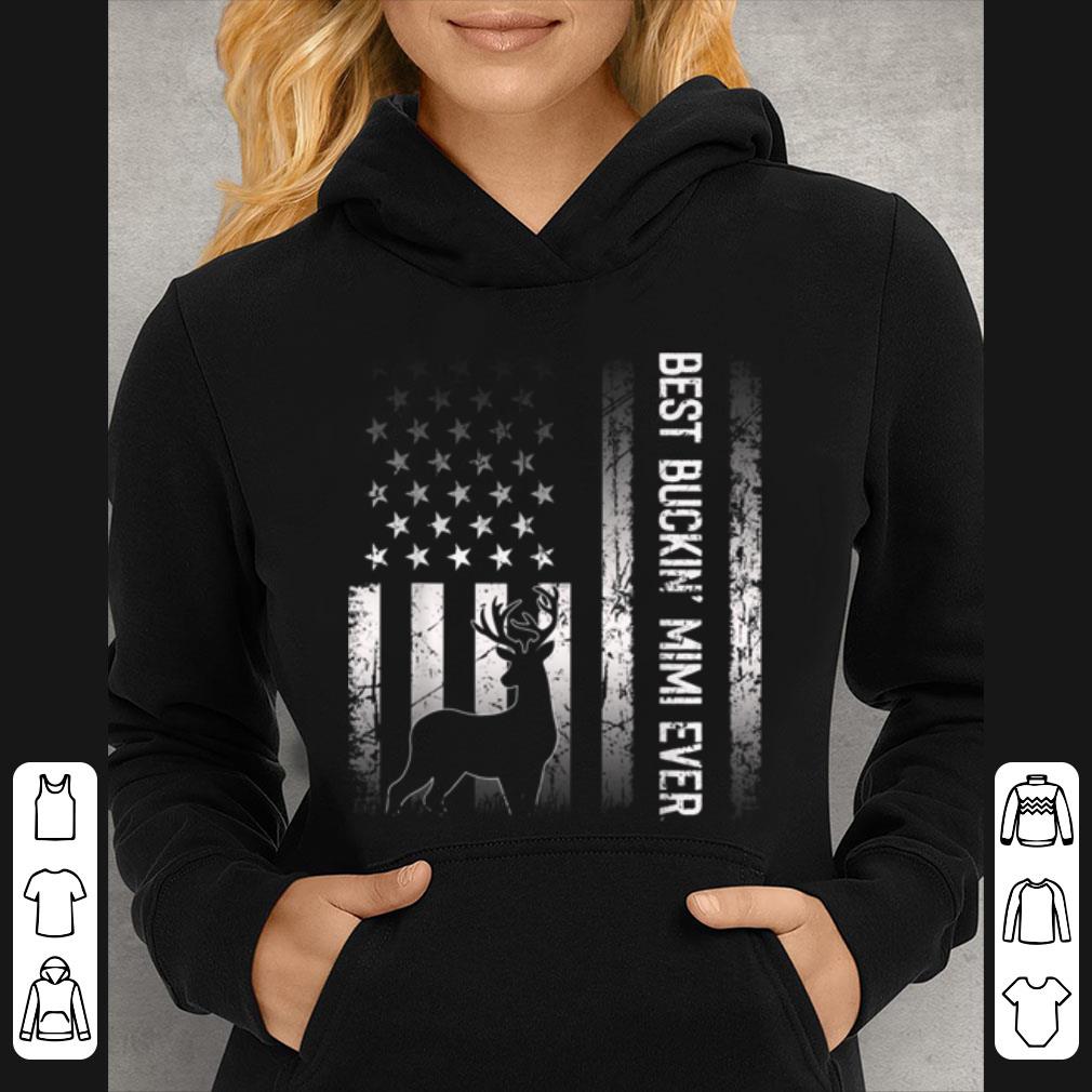 Premium Best Buckin' Mimi Ever American Flag Gift For Mother's Day shirt