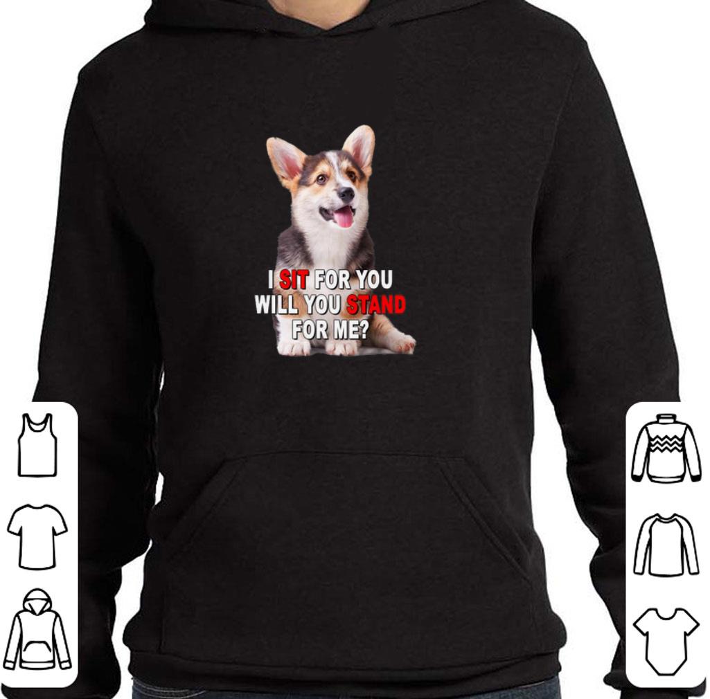 Premium Corgi I sit for you will you stand for me shirt 6 Premium Corgi I sit for you will you stand for me shirt