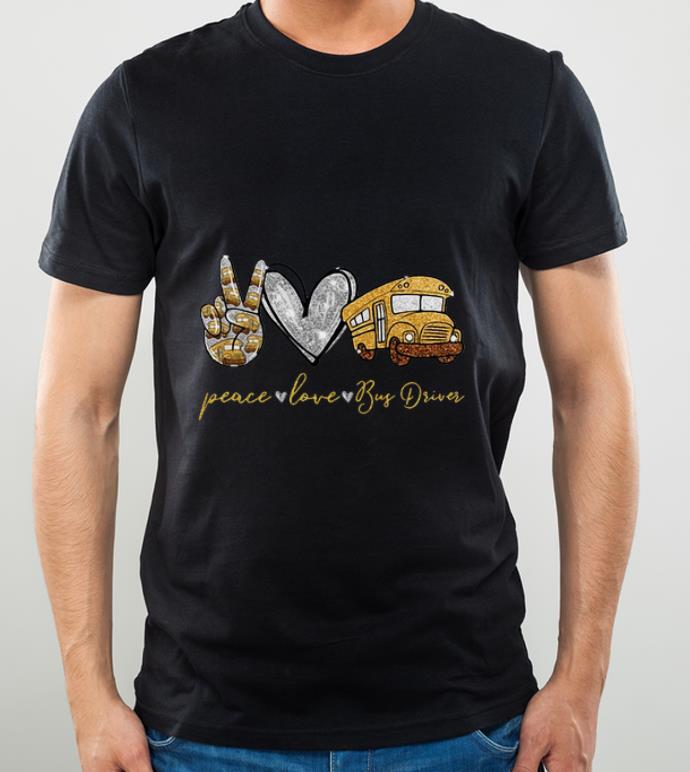 Premium Diamond Peace Love Bus Driver shirt