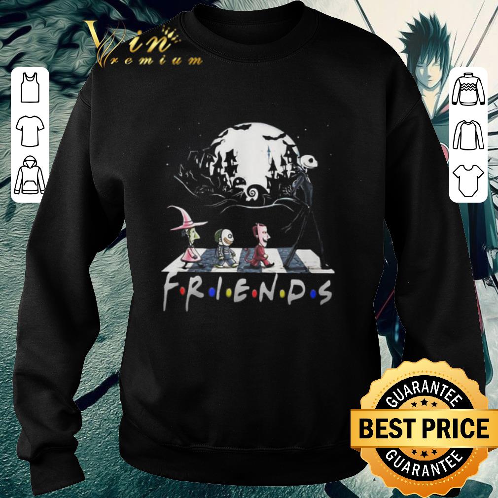 Premium Jack Skellington And Friends Crossing Road Halloween shirt