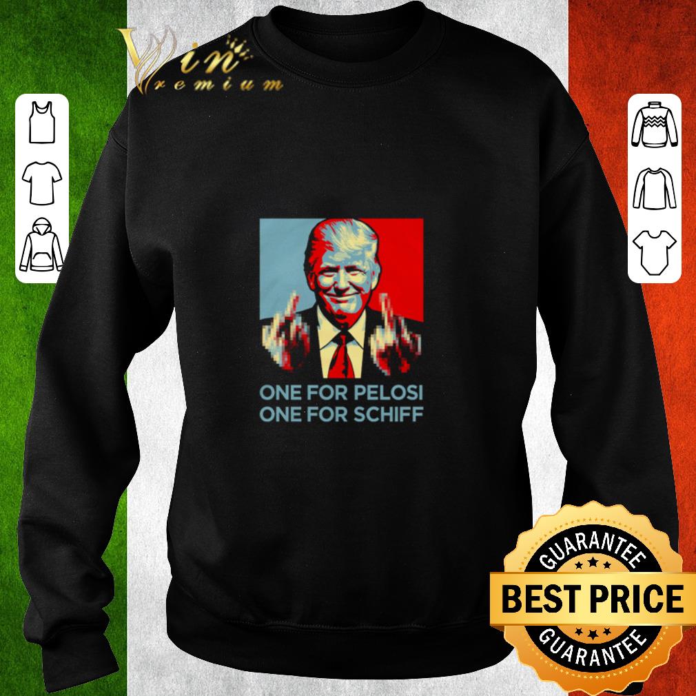 Premium Trump Fucking one for pelosi one for schiff shirt