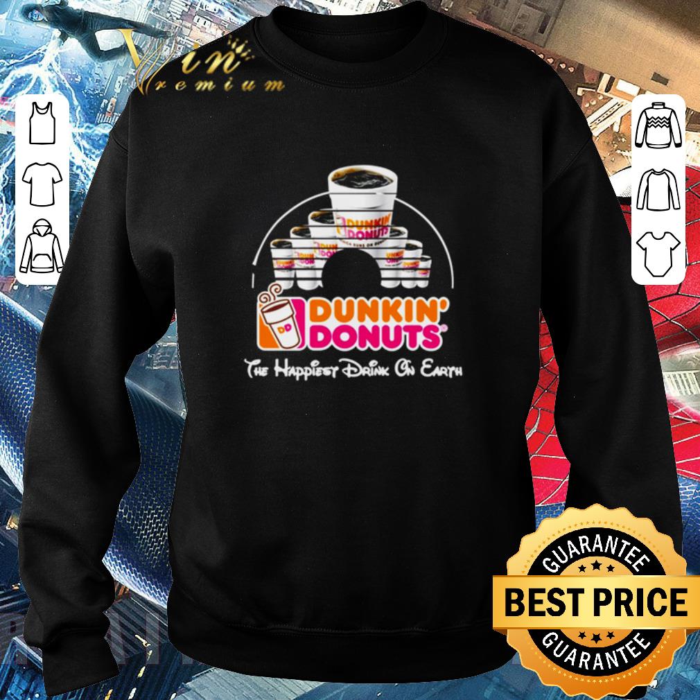 Premium Walt Disney Dunkin’ Donuts the happiest drink on earth shirt