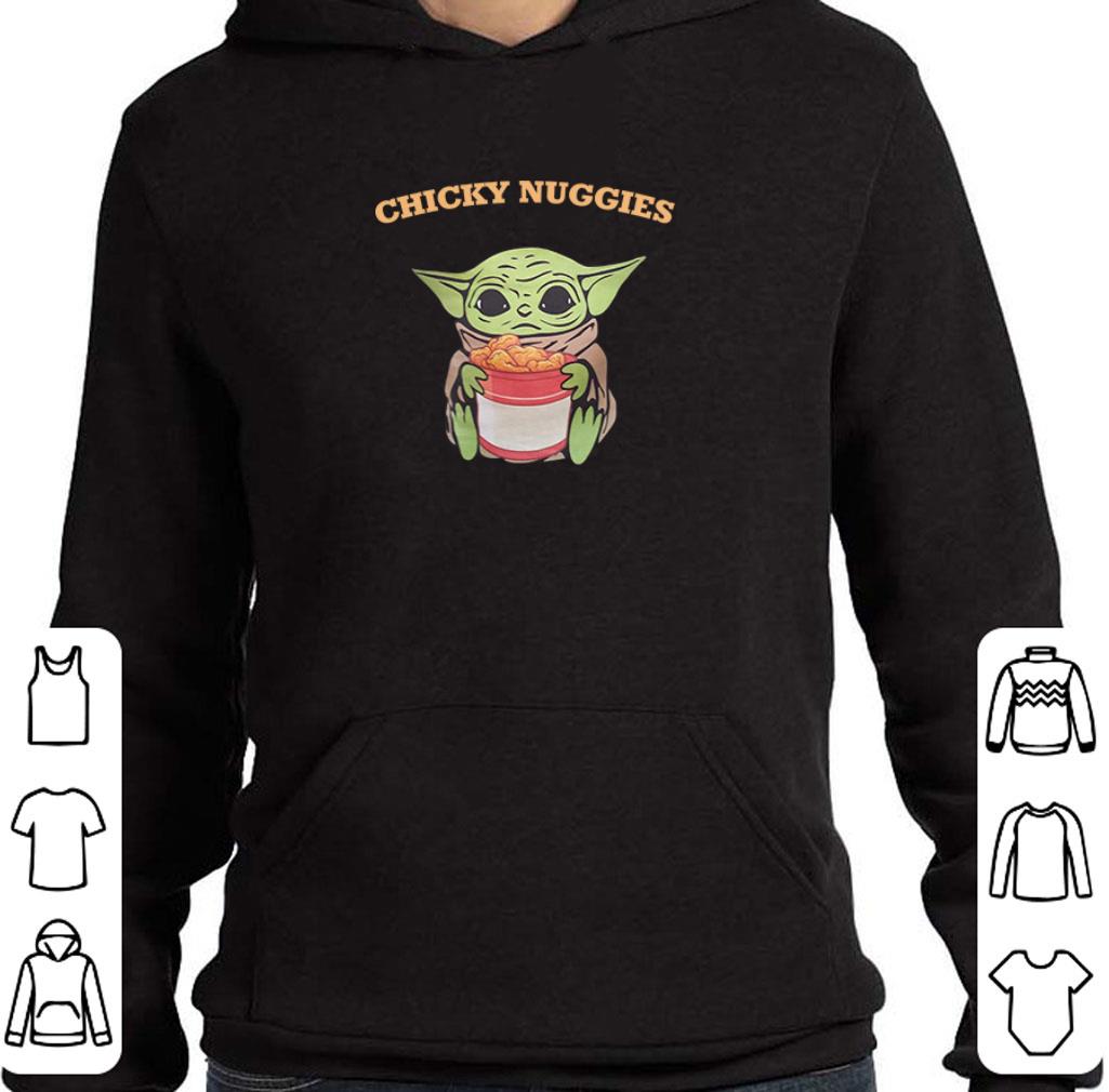 Pretty Baby Yoda hug Chicky Nuggies song Star Wars shirt