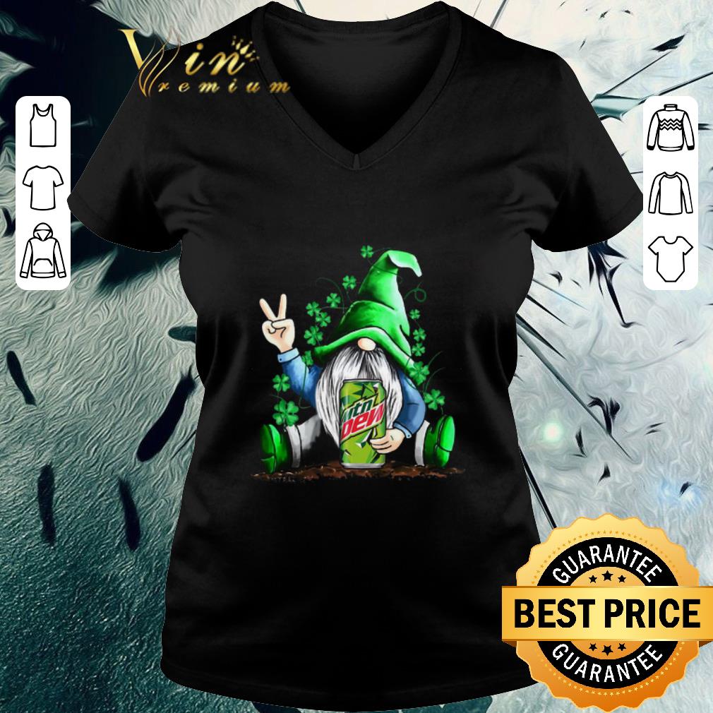 Pretty Gnome hold Mtn Dew shamrock St. Patrick's day shirt 3 Pretty Gnome hold Mtn Dew shamrock St. Patrick's day shirt 3