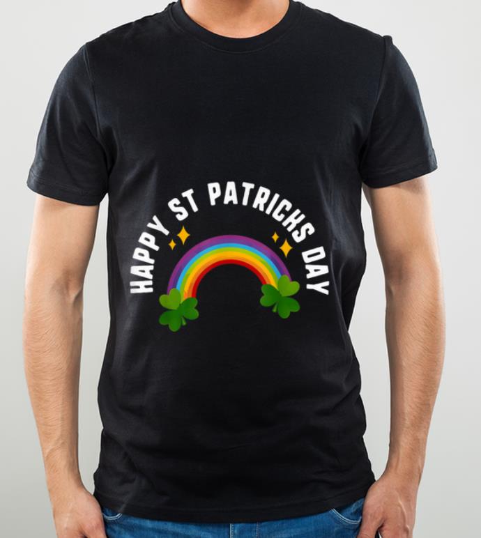 Pretty Happy St Patricks Day Rainbow Shamrock Shenanigans shirt