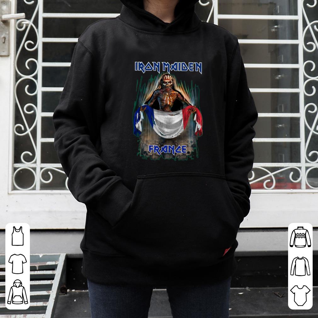 Pretty Iron Maiden France flag shirt