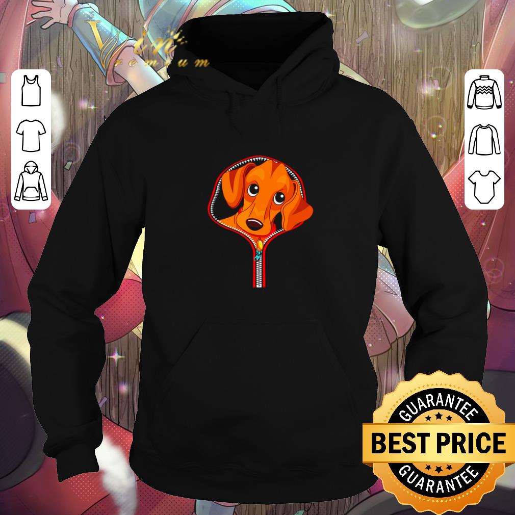 Top Dachshund out of a zipper shirt 6 Top Dachshund out of a zipper shirt