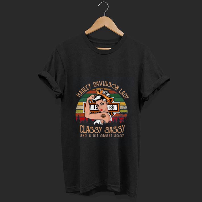 Top Harley Davidson Lady Classy Sassy And A Bit Smart Assy Vintage shirt