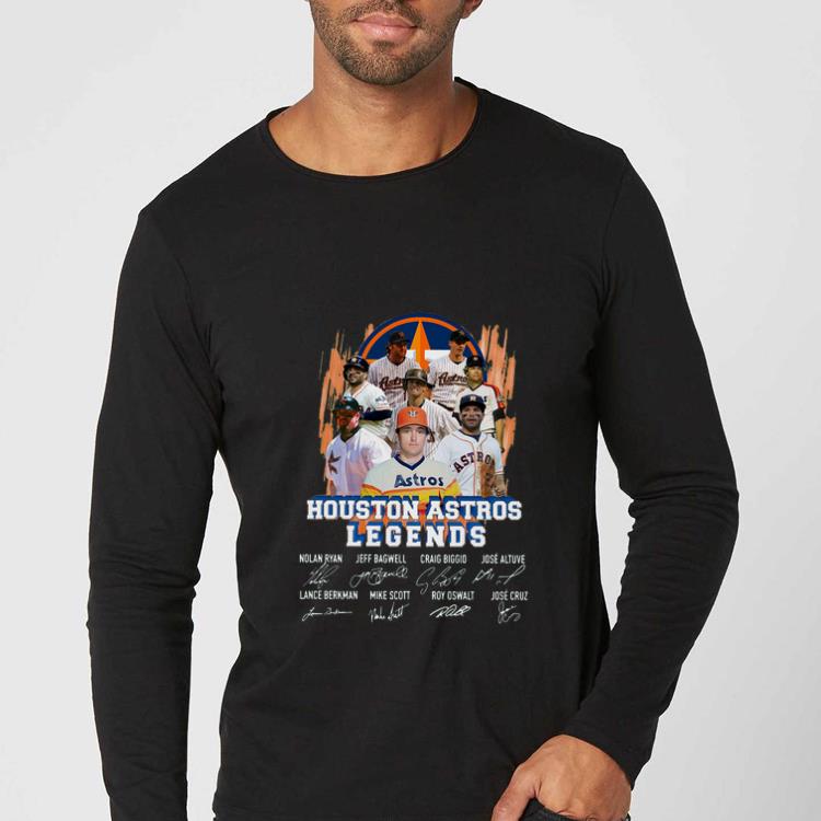 Top Houston Astros Legends Nolan Ryan Jeff Bagwell Craig Biggio Signatures shirt