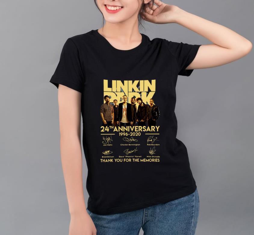 Top Linkin Park 24th Anniversary 1996-2020 Signatures shirt