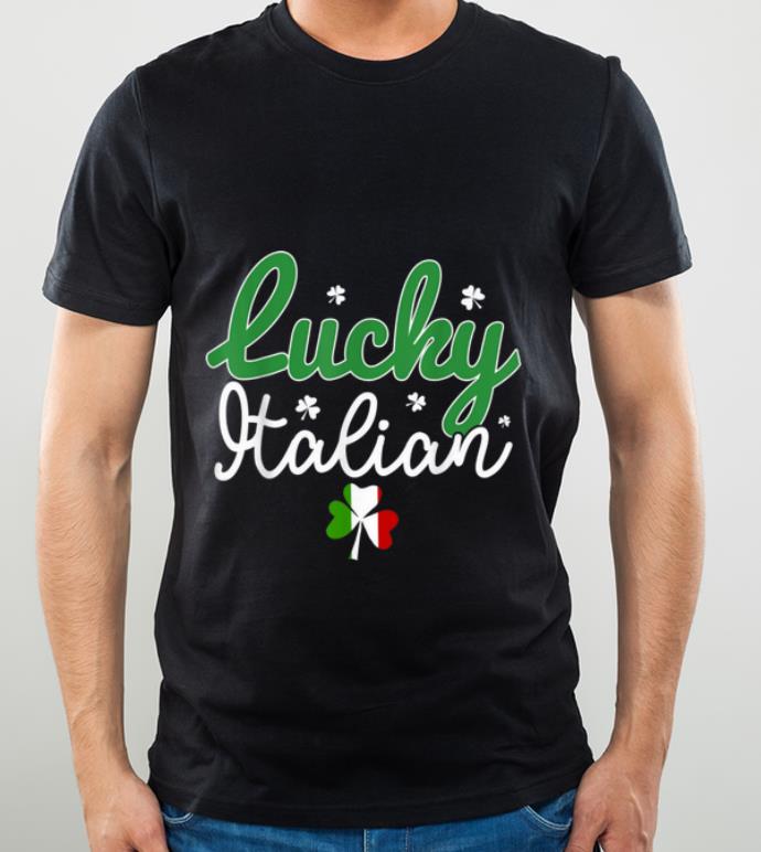 Top Lucky Italian St Patricks Day Men Women Shamrock shirt