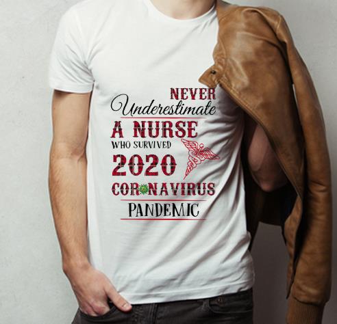 Top Never Underestimate A Nurse Who Survived 2020 Coronavirus shirt