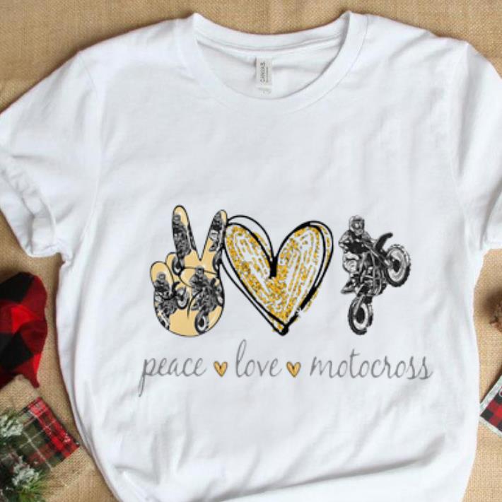 Top Peace Love Motocross shirt