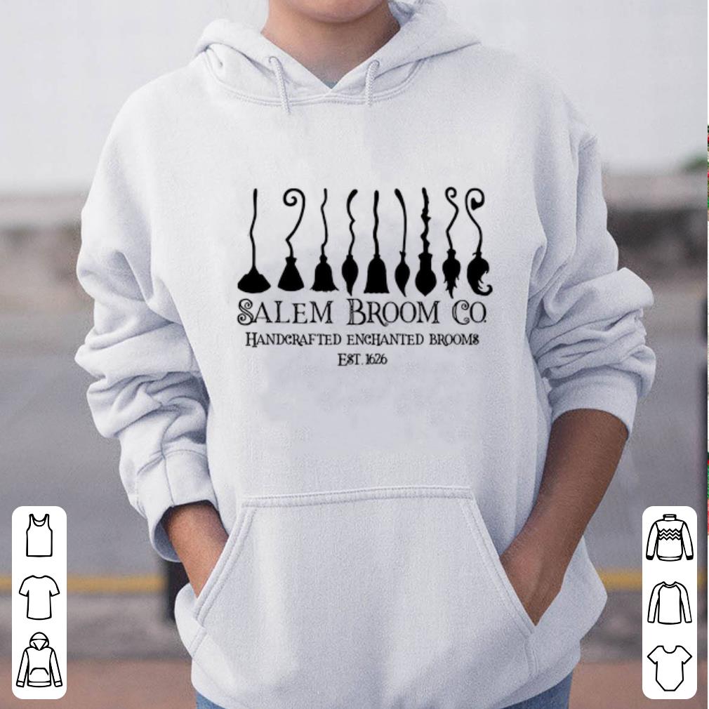 Top Salem Broom HP Co. Handcrafted Enchanted Brooms Est 1626 shirt