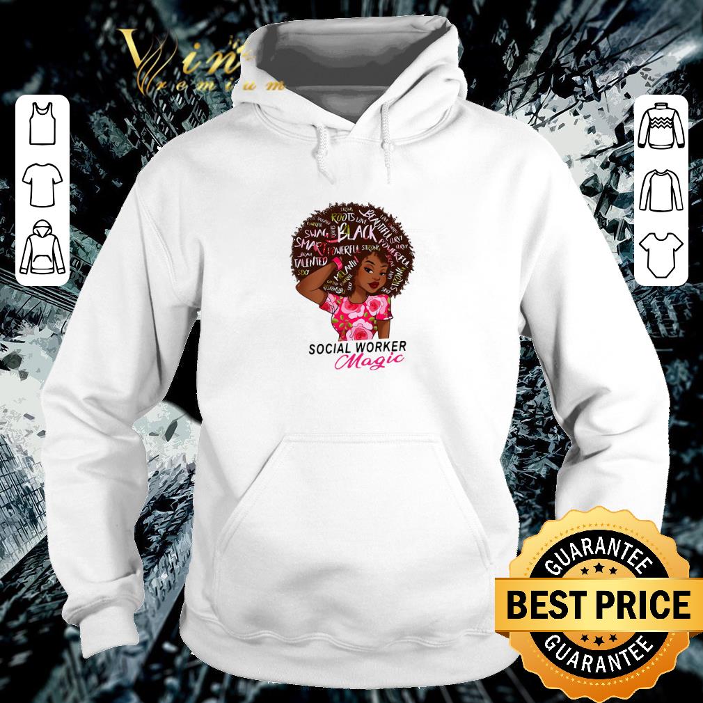 Awesome Black girl Social Worker Magic shirt 6 Awesome Black girl Social Worker Magic shirt