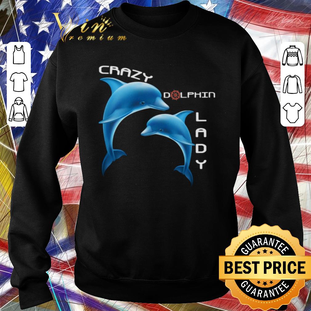 Awesome Crazy Dolphin Lady shirt