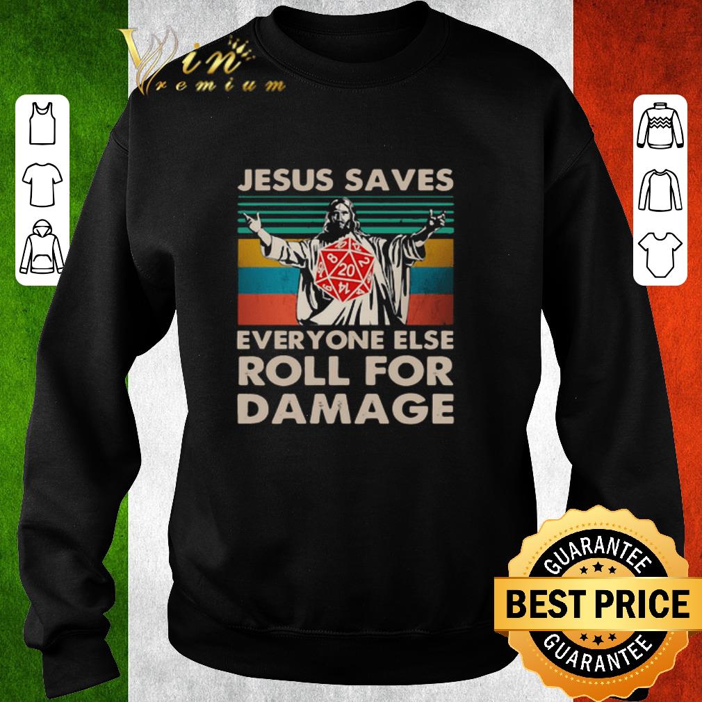 Awesome Jesus saves everyone else roll for damage vintage shirt 6 Awesome Jesus saves everyone else roll for damage vintage shirt