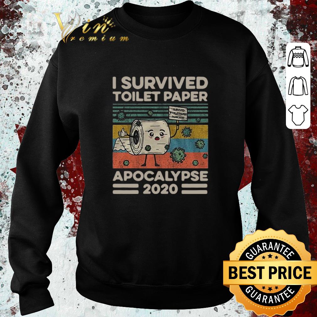 Funny Covid 19 I survived the great Toilet Paper apocalypse 2020 vintage shirt 6 Funny Covid 19 I survived the great Toilet Paper apocalypse 2020 vintage shirt